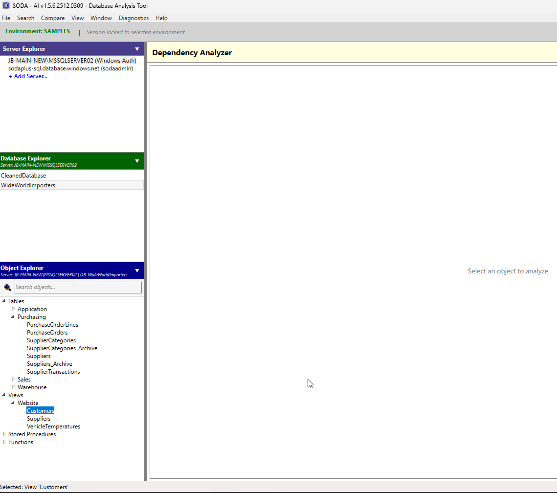 SODA+ Main Interface